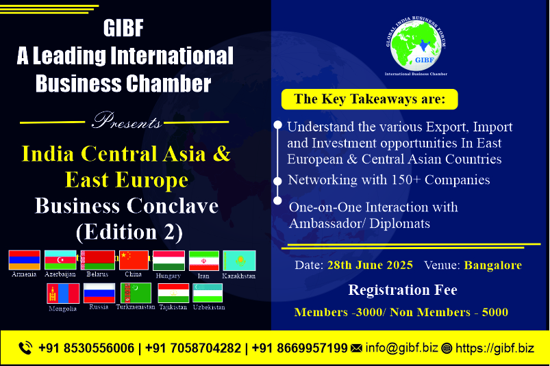 Upcoming Events 2025 - India-Central Asia and East Europe Business Conclave (Edition 2)