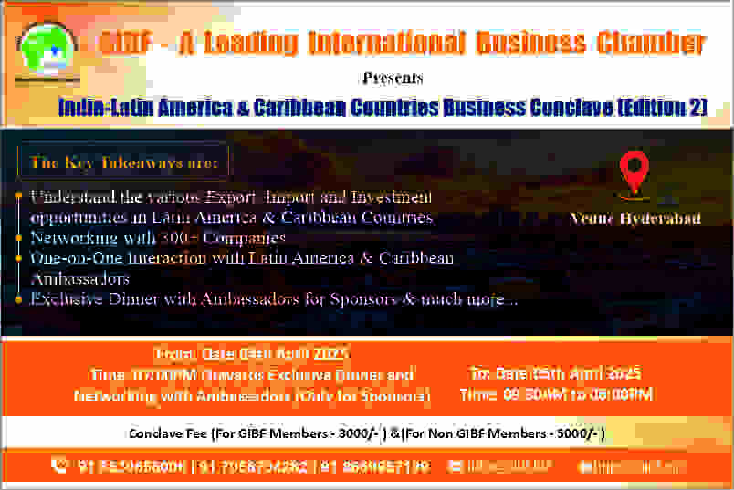 Upcoming Events 2025 - India-Latin America and Caribbean Countries Business Conclave (Edition 2)