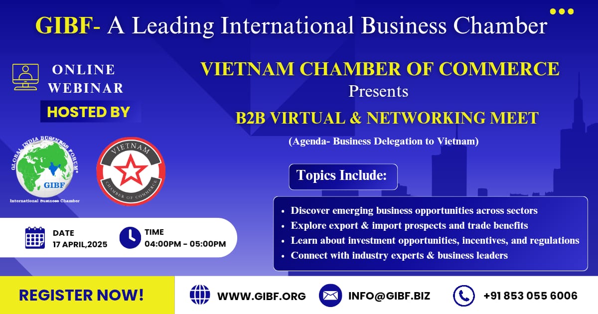 Upcoming Events 2025 - Webinar with Vietnam Chamber of Commerce