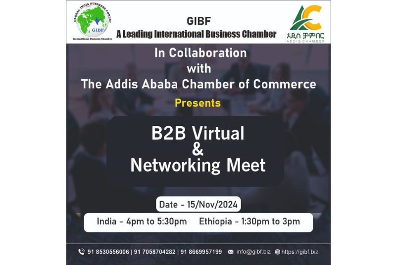 Country Connect 2024 - Virtual B2B Meeting by GIBF and Addis Ababa Chamber of Commerce and Sectoral Association