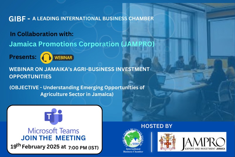 GIBF Country Connect Webinar 2025 - Webinar on Jamaica’s Agri-business Investment Opportunities promises Collaboration