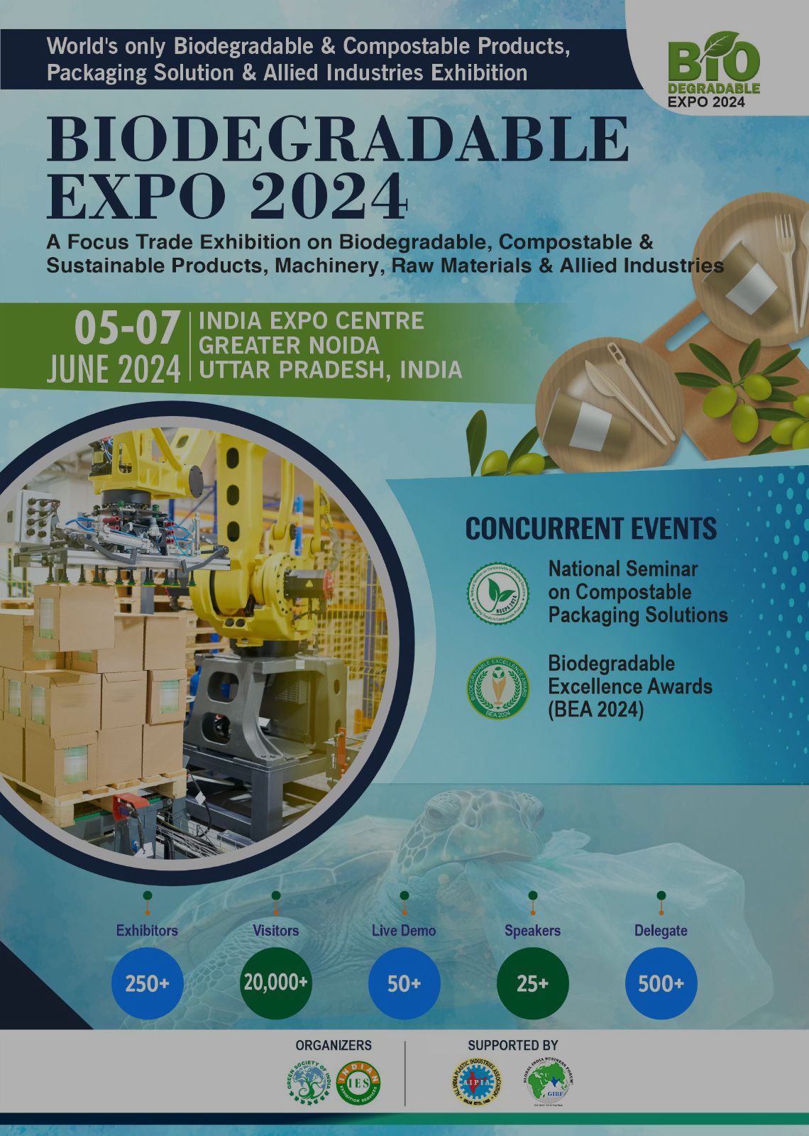 GIBF Collabrative Upcoming Event - Biodegradable Expo 2024