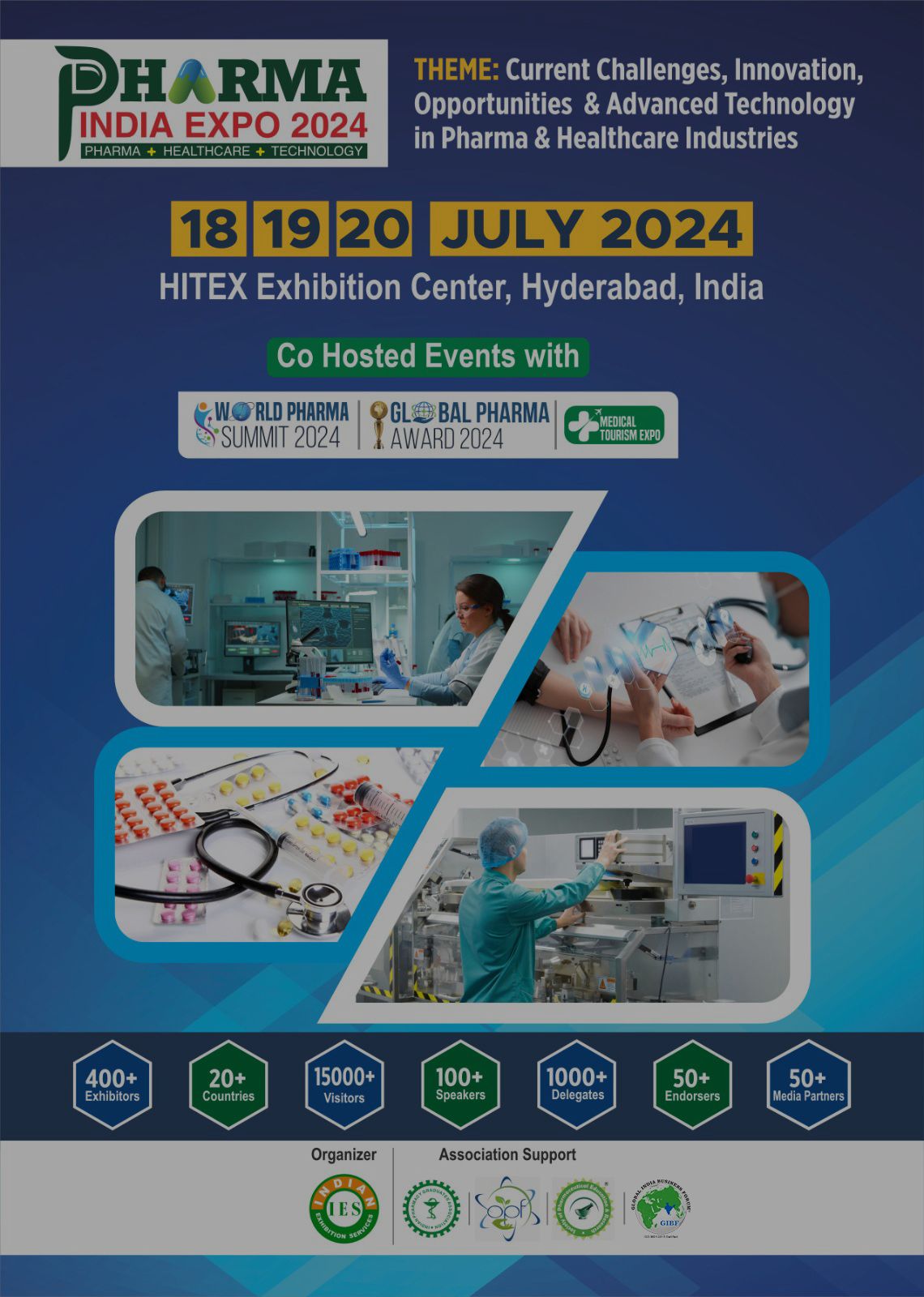 GIBF Collabrative Upcoming Event -  Pharma India Expo 2024