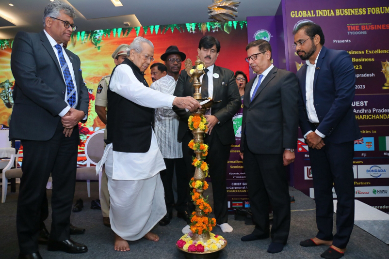 gibf-past-awards-gibf-organized-business-excellence-award-at-vijayawada-jitendra-Joshi-governor-of-andhra-pradesh-hon-shri-biswabhusan-harichandan-award-starting-to-event-2023