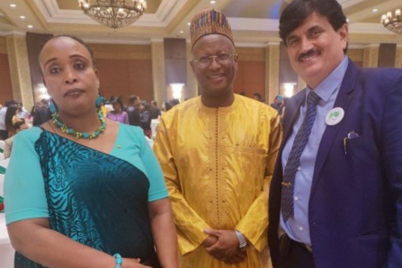 GIBF members participating in Africa Day festivities with diplomats and officials