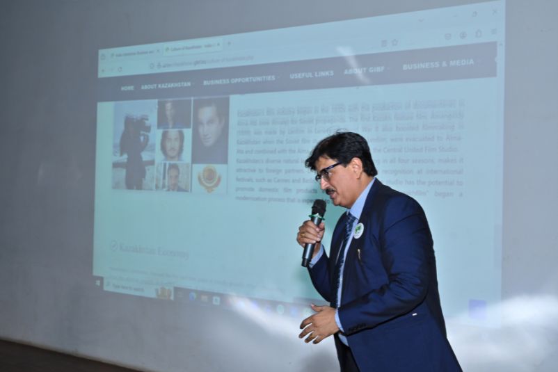 GIBF Past Event - 2024 - India Central Asia Business Conclave - Mr.  Aitmagambetov Epmek Yermek, Second Secretary of the Republic of Kazakhstan to the Republic of India, India Kazakhstan Business and Cultural Council website launch