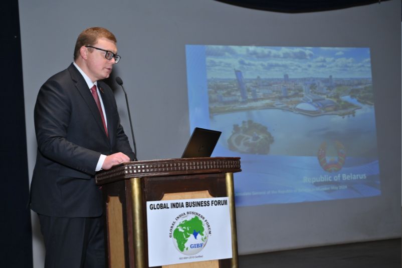 GIBF Past Event - 2024 - India Central Asia Business Conclave - Mr.  Aliaksandr Matsukou, Consul General of the Republic of Belarus to the Republic of India, Speech