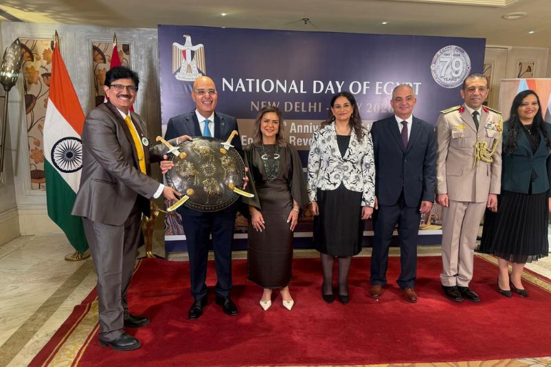 GIBF President Dr. Jitendra Joshi attends Egypt's National Day (Revolution Day) Celebrations