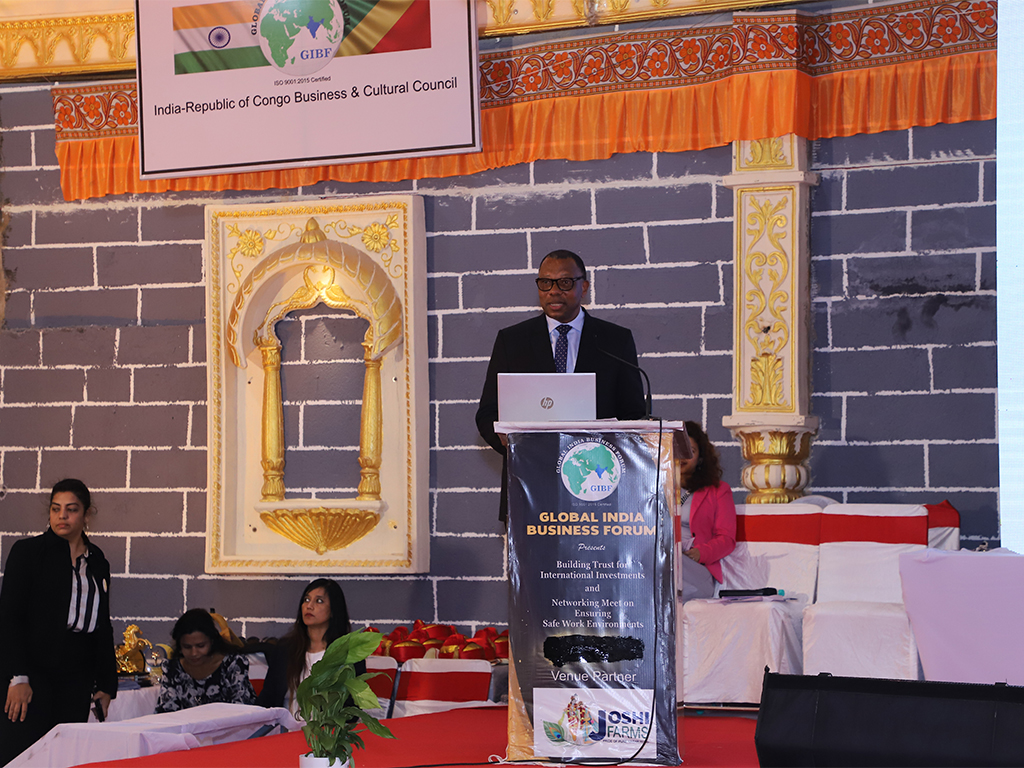 Ambassador Extraordinary and Plenipotentiary of Ethiopia speaking at website launch