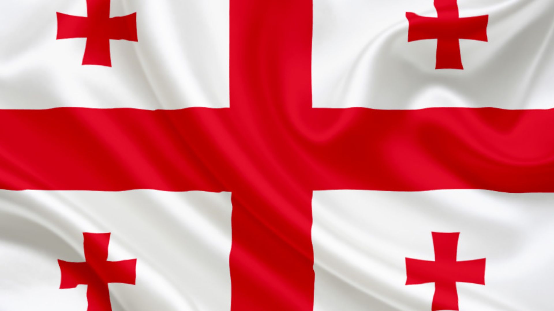 Celebrating with Asia & Europe Countries - Georgia Flag
