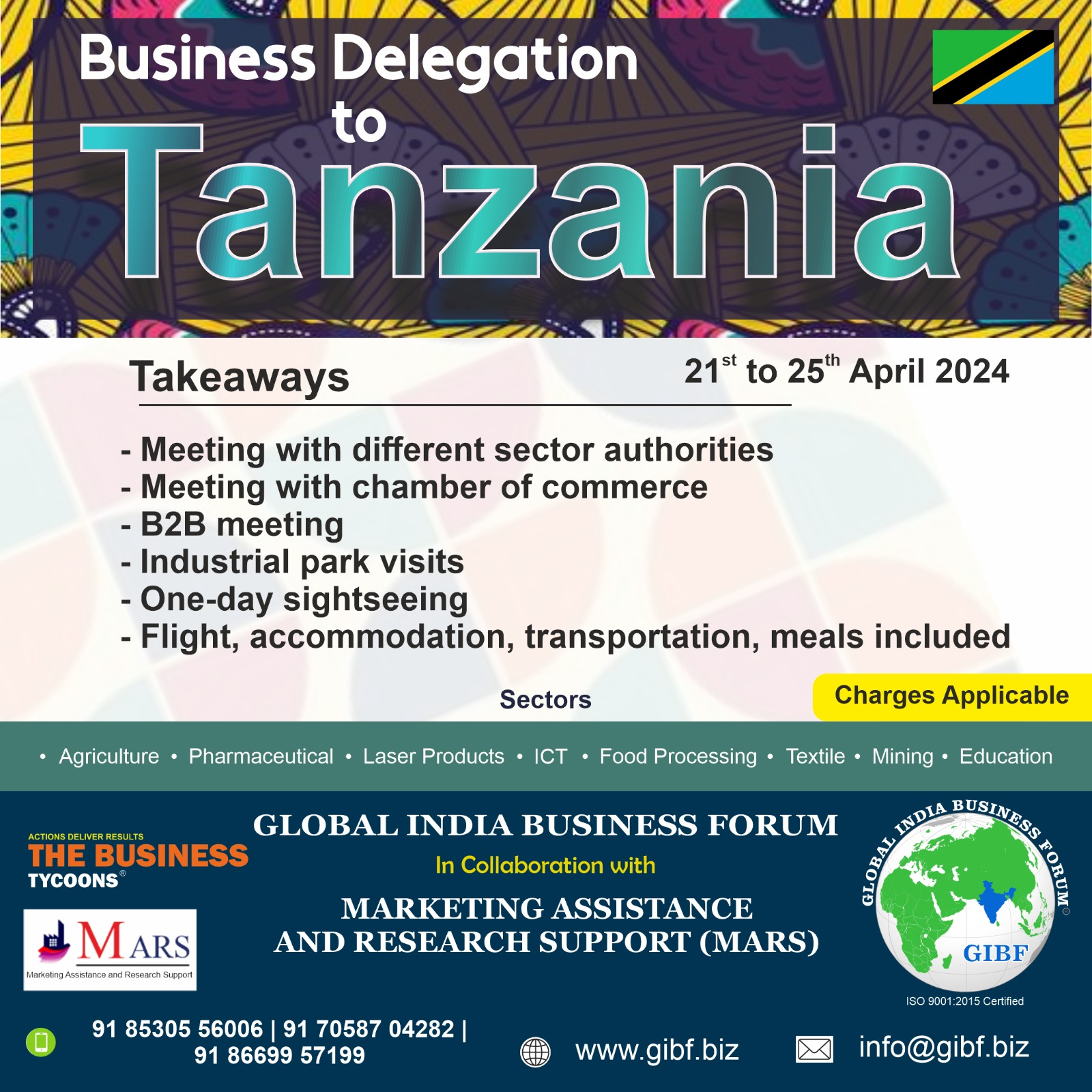 gibf upcoming event business delegation to tanzania