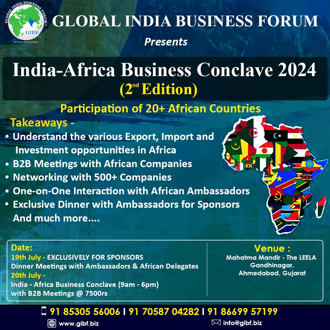 GIBF Upcoming Event - India Africa Business Conclave - 2024 Post