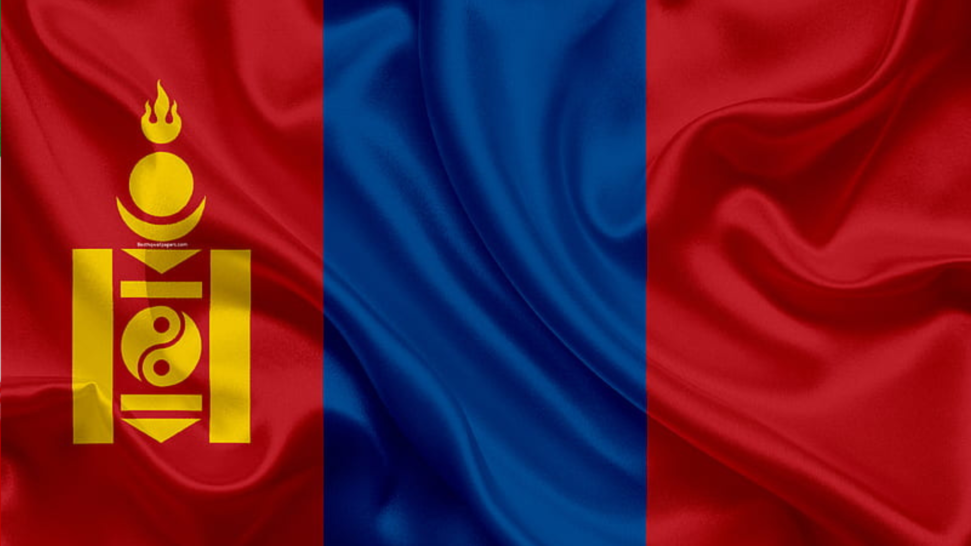 Celebrating with Asian Countries - Mongolia Flag