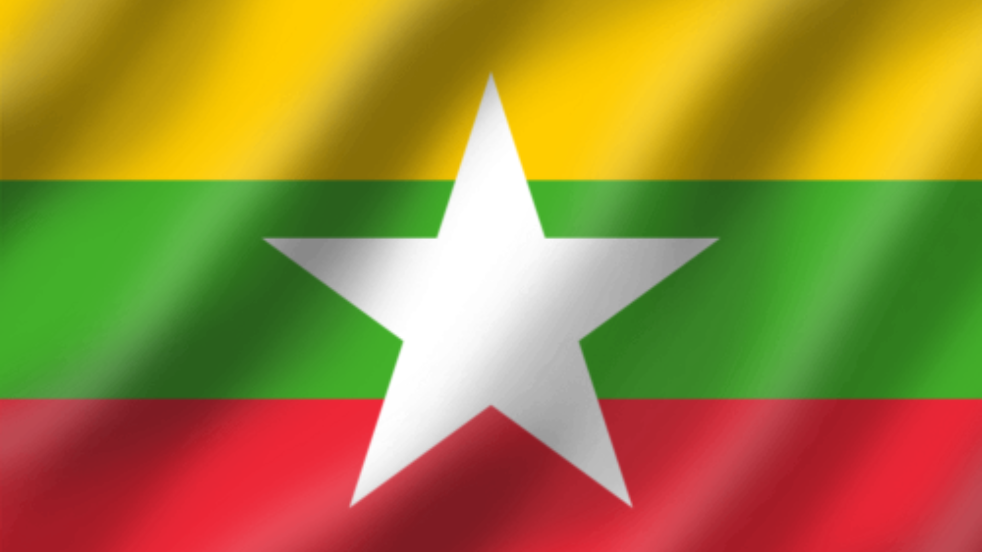 Celebrating with Asian Countries - Myanmar Flag