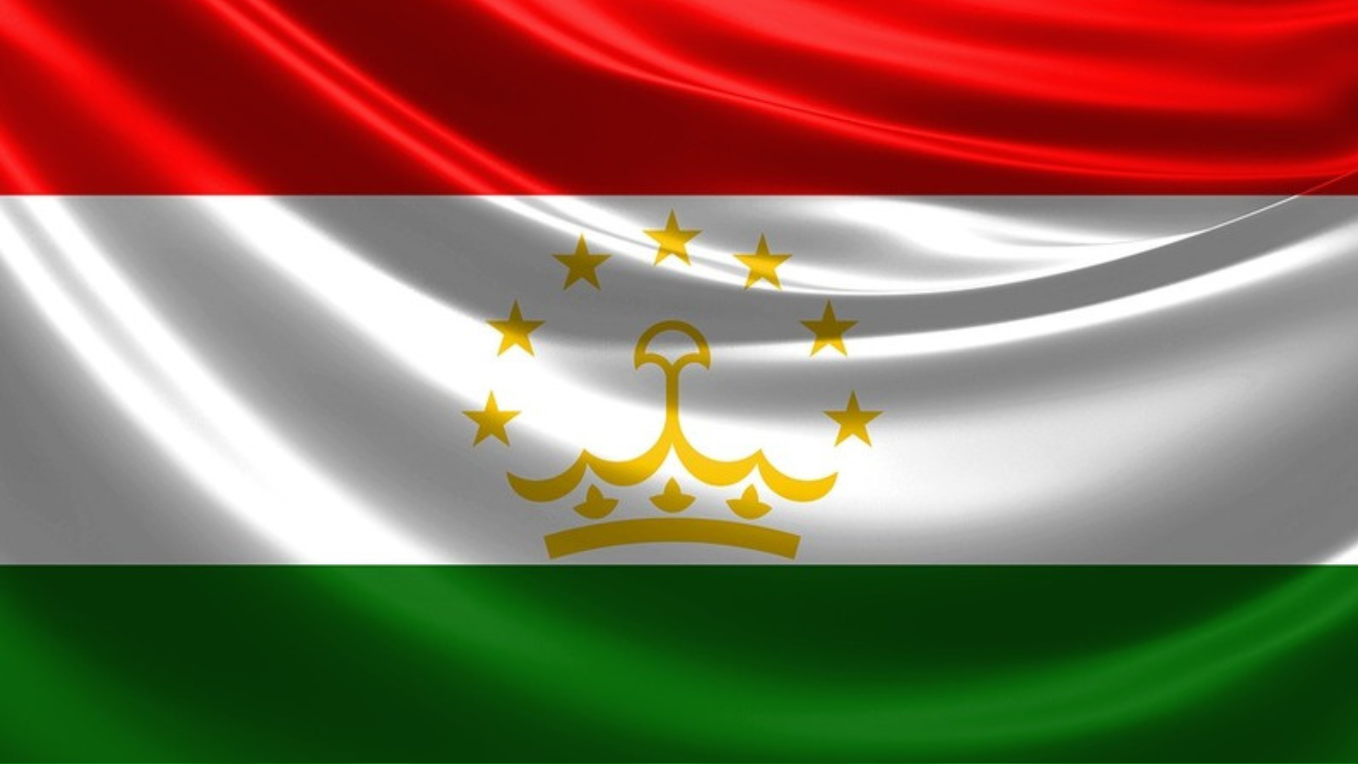 Celebrating with Central Asia and East Europe Countries - Tajikistan Flag
