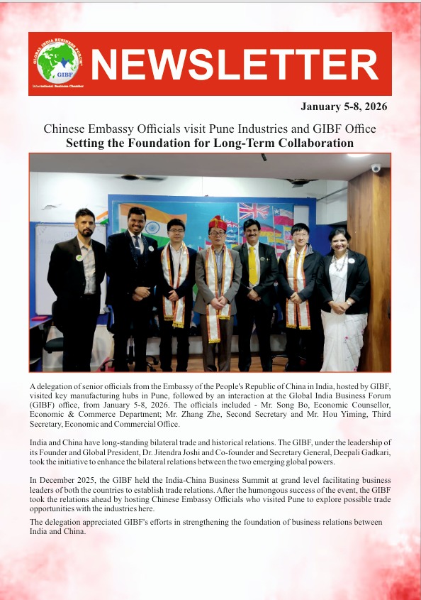 Chinese Embassy Officials visit Pune Industries and GIBF Office