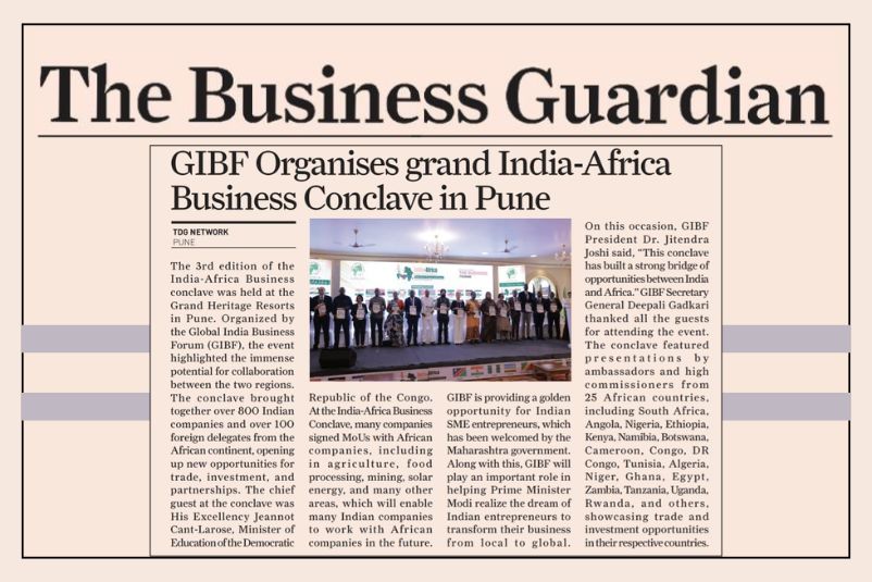 GIBF Print Media - India-Africa Business Conclave (Edition 3rd)