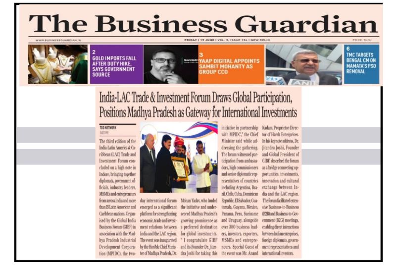 India-LAC Trade and Investment Forum 2026 gets wide coverage in newspapers