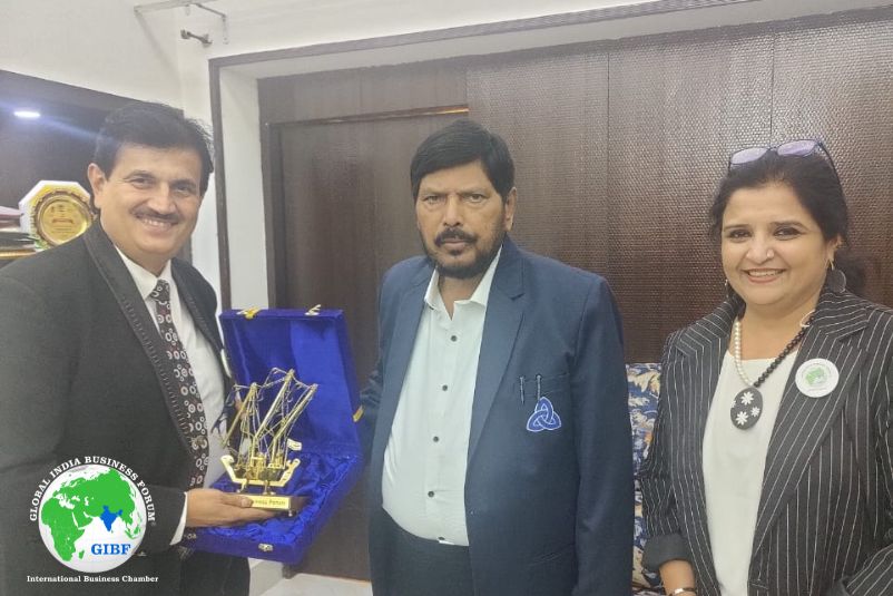 GIBF Prestigious Members - GIBF has productive meeting  with Shri Ramdas Athawale 